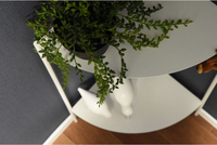 Possibilité de personnaliser la table basse d'angle en métal triangulaire à 2 niveaux pour meubles d'angle de salon