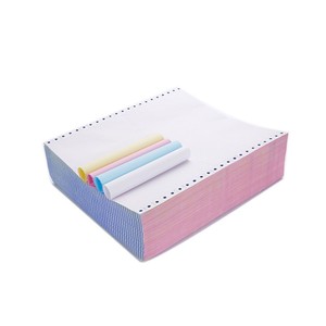 Papier autocopiant 3 plis pour imprimante, format continu, personnalisé par le fabricant, vente en gros - Product Image 1