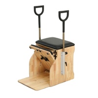 Équipement de Pilates Reformer de Qualité Garantie pour la Maison, Chaise Combinée de Yoga et Pilates en Bois (Chêne, Érable, Hêtre), Chaise Wunda