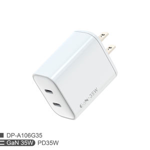 Chargeur mural électrique OEM 35W adaptateur secteur 2 ports type C protection DC OTP OVP - Product Image 2
