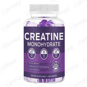 Amaz OEM Private Label Creatine Monohydrate Gummies para la fuerza del crecimiento muscular 5g 60 Count Vegan Gummies Non-GMO Gluten-Free - Product Image 3