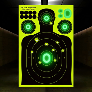 Papel de Tiro que Brilla en la Oscuridad, Fácil de Ver al Impactar, Papel de Tiro de Alta Visibilidad para Práctica con Retroalimentación Visual - Product Image 3
