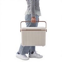 Ensemble de glacières de camping 18L 6L, boîte de réfrigération pour fruits et légumes frais, boîte de réfrigération pour boissons, boîte de refroidissement verrouillable pour l'extérieur