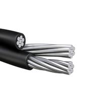 Cable de Servicio Triplex de Aluminio Neritina de 600V, Fase ACSR, Neutro, 1/0AWG, Cable de Servicio Aéreo Trenzado XLPE PE