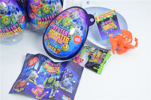 Fabrika OEM 24 adet 15G meyveli sakızlı şekerler özelleştirilmiş bireysel sarılmış şeker Gummies sürpriz yumurta oyuncaklar - Product Image 4