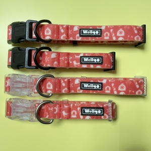 2024 nuevo diseño <span class=keywords><strong>TPU</strong></span> recubierto de nylon correas Navidad impermeable mascota perro Collar correa para perro - Product Image 2