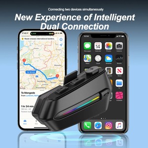 Motorcycle Helmet <strong>Headset</strong> Wireless 5.4 Auto Answer Call IPX6 Waterproof Voice Assistant and CVC Noise Reduction for Rider - Product Image 6