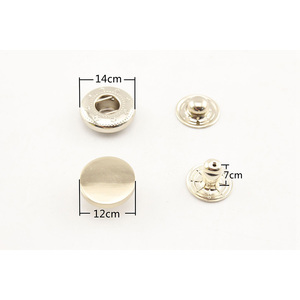 Kẽm hợp kim khóa bạc kim loại nút tùy chỉnh Hợp kim kẽm quần áo Denim Nút - Product Image 2