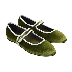 <span class=keywords><strong>Scarpe</strong></span> Mary Jane in <span class=keywords><strong>Velluto</strong></span> con Fibbia per <span class=keywords><strong>Donna</strong></span>, Nuovo Stile Casual Elegante con Punta Tonda e Tomaia Bassa, Colori Personalizzabili - Product Image 1