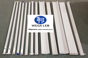 Lámpara Fluorescente 2x36w con Reflector, Soporte <span class=keywords><strong>LED</strong></span> para Lámpara T8, Portalámparas Fluorescente 2x36w T8, 60cm 120cm - Product Image 2