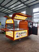 Tricycle alimentaire électrique en acier inoxydable, chariot de cuisine mobile, camion de vente ambulante pour la restauration rapide, les glaces et le café