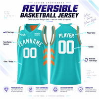Maillot de Basketball Réversible Personnalisé pour Équipes, Respirant, Sublimation Professionnelle, Vente en Gros, pour Jeunes, 1688.Com