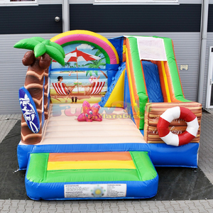 Castillo inflable con tobogán de dinosaurio, brincolín inflable comercial para niños, combo de juegos inflables para exteriores. - Product Image 6
