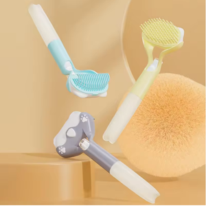Cepillo de Silicona Suave para Baño de Mascotas con Boquilla 3 en 1, Cepillo Multifuncional de Silicona para Perros, Herramienta Portátil de Aseo para Mascotas - Product Image 2
