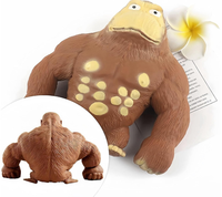 Jouet sensoriel Gorilla Monkey extensible, jouet anti-stress à presser, jeu sensoriel relaxant, jouets fidget, cadeaux promotionnels