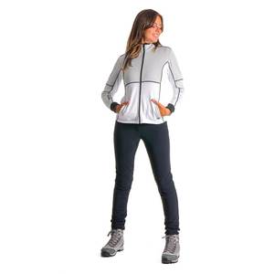 PISTA cappotto invernale Vintage per donna tinta unita con colletto con chiusura a cerniera caldo in pile personalizzabile in poliestere Nylon Spandex - Product Image 2