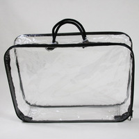 Sacs en PVC textiles pour la maison, sacs couverture à fermeture éclair en PVC, emballage à fermeture éclair