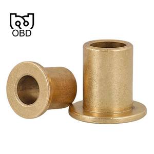 บูชทองเหลืองอัดขึ้นรูปแบบมีหน้าแปลน  ชนิดหล่อลื่นในตัว  ตลับลูกปืนเลื่อน  อะไหล่มอเตอร์พัดลม ผลิตจากผงโลหะ - Product Image 1