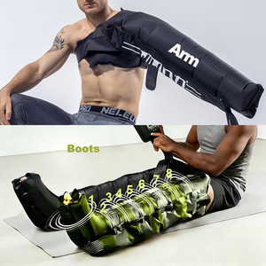 Conjunto de Botas de Compresión de Aire para Recuperación, Mangas para Piernas y Brazos, Pantalones Cortos con Cinturones para Glúteos y Cadera para Recuperación Física - Product Image 1