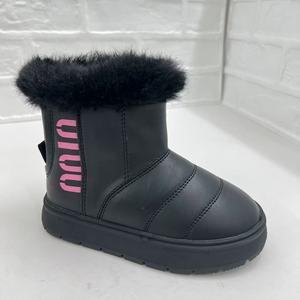 女の子と子供のための茶色の暖かい滑り止め冬のスノーブーツ女性のプリンセスブーツアウトドア活動のための毛皮付き - Product Image 3