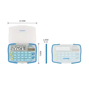 8 Digits Rubber Key Colorful Appearance Easy To Carry CATIGA Solar Calculator Electronic Calculator Handheld Calculator