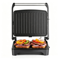 Grille-sandwich électrique antiadhésive sans fumée RSC Wholesale 2200W à commande mécanique pour usage commercial et domestique