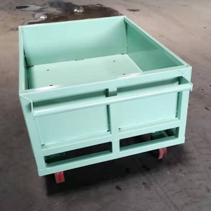 Heavy Duty Roll Container with Wheels Industrial Metal Storage Container Steel <strong>Pallet</strong> Box Trolley - Product Image 2