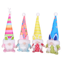 Dekorasi Paskah Terlaris Boneka Tanpa Wajah Kreatif Ornamen Kurcaci Berdiri Mainan Gnome Kelinci Warna-warni untuk Dekorasi Rumah Festival