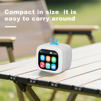 Nouveau lecteur de musique Android avec cordon, aspect mini téléviseur rétro, affichage de l'heure pour haut-parleur intelligent 5.4, écran tactile RGB pour ordinateur