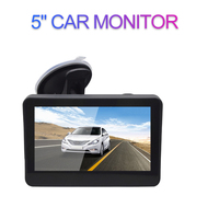Monitor TFT 5 Inci Layar IPS Tampilan Format Ganda AHD/CVBS Monitor Mobil