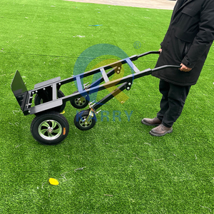 Carretilla para Subir Escaleras con Capacidad <span class=keywords><strong>de</strong></span> Carga <span class=keywords><strong>de</strong></span> 500 kg, Accesorio para Castillo Inflable con 4 Ruedas <span class=keywords><strong>de</strong></span> Aleación, Plegable, Desmontable y Portátil - Product Image 6