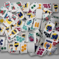 Jeu de Mahjong Américain 160 Tuiles Série Pickleball – Tuiles Artistiques en Acrylique pour 4 Joueurs – Écologique – Cadeau Personnalisé OEM