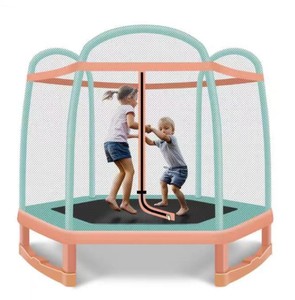 Chiết Giang <span class=keywords><strong>GSD</strong></span> anak nhà gặp ngoài trời vui chơi giải trí màu hồng phòng tập thể dục nhảy Scot tap Trampoline - Product Image 5