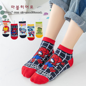 Calcetines tobilleros transpirables para niños y niñas, medias de tubo con dibujos de princesa de hielo, de 0 a 6 años, venta al por mayor, 5 pares - Product Image 4