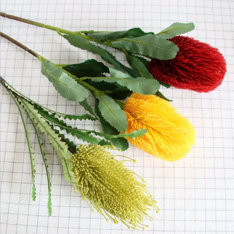Fleurs artificielles contre le marché K020739, 1 pièce, 61cm, fausses plantes, pour décorer la maison ou le mariage, vente en gros