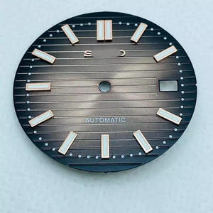 Đồng hồ nhựa dạ quang màu xanh lá cây 30.5mm với phong trào nh35/36 không thấm nước cho Nautilus phù hợp với mặt số sửa đổi - Product Image 2