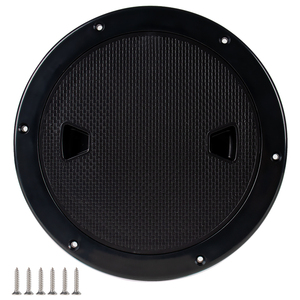 Accesorios para Barcos, <span class=keywords><strong>Escotilla</strong></span> Redonda de ABS de 8 Pulgadas Antideslizante con Tapa Desmontable para Barcos, Yates, Color Negro - Product Image 2