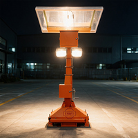 Tour d'éclairage solaire avec lumière LED puissante pour l'éclairage extérieur nocturne