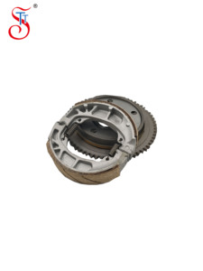 Patins de frein de <span class=keywords><strong>moto</strong></span> de vente directe d'usine adaptés aux plaquettes de frein Honda CG125 dispositif de réponse durable rainuré en caoutchouc blanc - Product Image 4