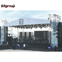 Truss de aleación de aluminio para techo circular plegable y portátil con certificación TUV CE, truss de perno fácil de montar para actividades de eventos de escenario