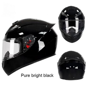 Tùy chỉnh xe máy Phụ kiện Mũ bảo hiểm Logo Modular với đôi Visor ABS chất liệu xe máy rắn sợi carbon - Product Image 4