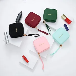 Tas Penyimpanan Kosmetik Mini, Kotak Makeup Lipstik Portabel