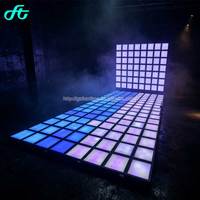 Plancher LED interactif pour jeux de lumière, type 'Dance Grid' et 'Lava', avec fonction laser, 30x30 cm, écran de jeu LED pour sol, pour jeux actifs
