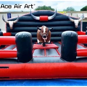 Jeu de tour de taureau gonflable commercial <span class=keywords><strong>Machine</strong></span> de taureau de rodéo mécanique électrique pour adultes et enfants <span class=keywords><strong>location</strong></span> de fête jeu de taureau gonflable - Product Image 4