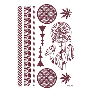 Tatuaje Temporal de Henna Marrón de Moda 2025 <span class=keywords><strong>para</strong></span> Mujer, Adhesivo Sexy <span class=keywords><strong>para</strong></span> Boda Mehndi, Encaje, Transferencia de Agua, <span class=keywords><strong>para</strong></span> Mano y <span class=keywords><strong>Muñeca</strong></span> - Product Image 4