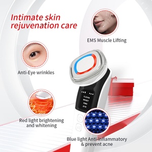 Dispositivo Facial Personalizado 2024, Masajeador Facial Económico para Uso Doméstico, Máquina Reafirmante de Piel con Terapia de Luz para Rostro, Ojos y Cuello - Product Image 4