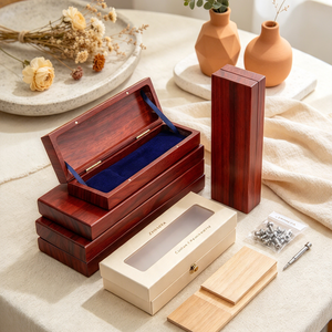 Caja de Madera Personalizada para un Solo Bolígrafo con Acabado Suave al Tacto para Empaque de Regalo de Lujo, Caja de Almacenamiento de Lápices de Madera al por Mayor - Product Image 3