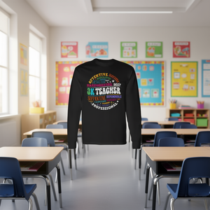 T-shirt à manches longues pour enseignant 3K, pour l'école maternelle et primaire, pour les professionnels dévoués et efficaces - Product Image 3