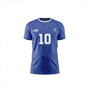Camiseta de Fútbol Personalizada de Alta Calidad, Uniforme con Nombre de Equipo, Número y Logotipo, 100% Poliéster, Secado Rápido, Manga Corta, Verano - Product Image 1