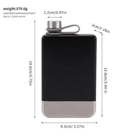 Vente chaude : Gourde à whisky portable en acier inoxydable de 9 oz, flacon d'alcool de poche pour le camping, cadeau, vente en gros OEM USA